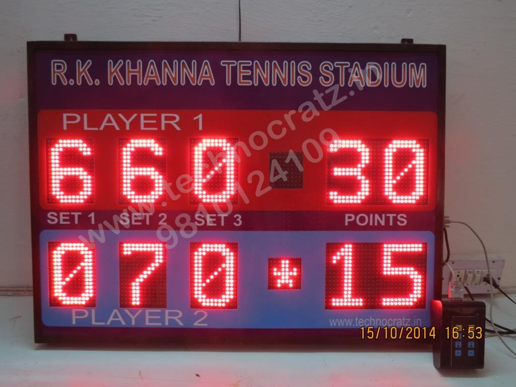 Tennis Scoreboard, Scoreboard, Led Tennis Scoreboard, Led Scoreboard, Led Boards, Led Tennis Scoreboard Manufacturer, Tennis Scoreboard Manufacturer